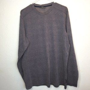 EXOFFICIO Powell Crew S degrees Warm, men's XL, base, long sleeved blue/grey.